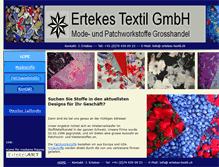Tablet Screenshot of ertekes-textil.ch